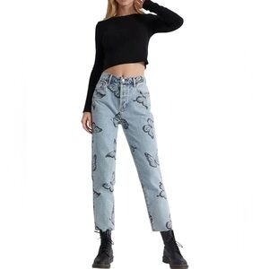 🦋 PacSun Butterfly Print Jeans